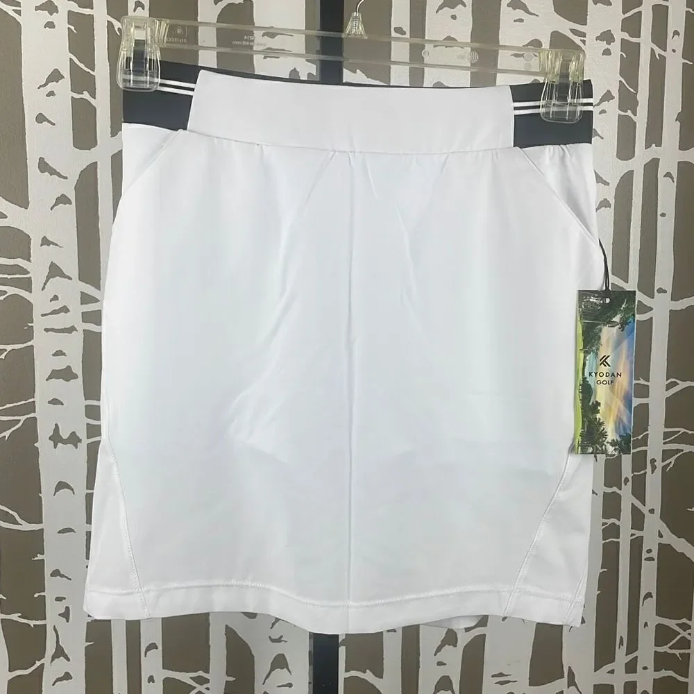 Kyodan Golf White & Black Golf Skort sz XS